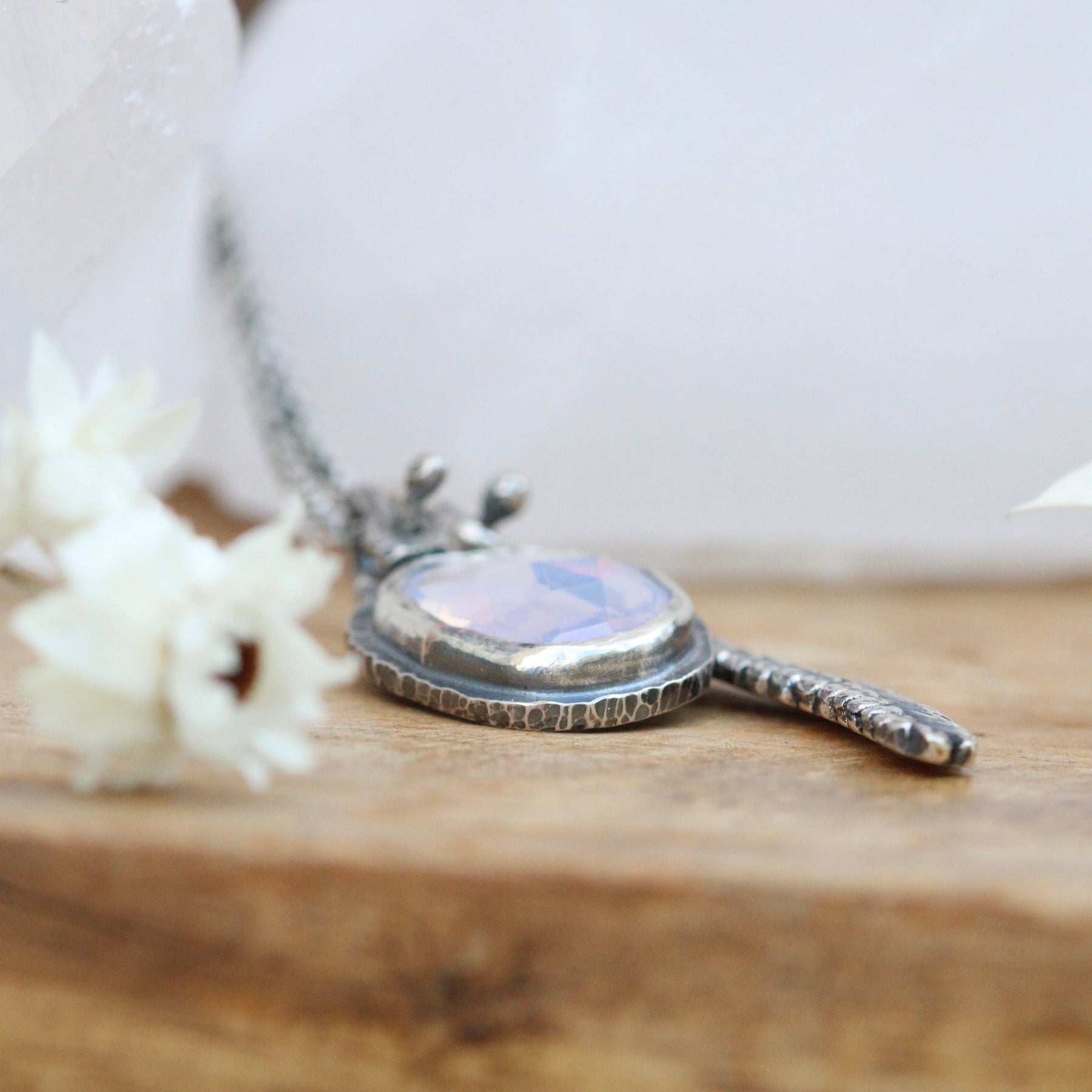 Lavender Leaf with lilac quartz Wildflower Wanderings