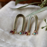Talismans Of Hope Rainbow Bronze Post Earrings