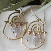 Joyful days Sterling silver and labradorite earrings.