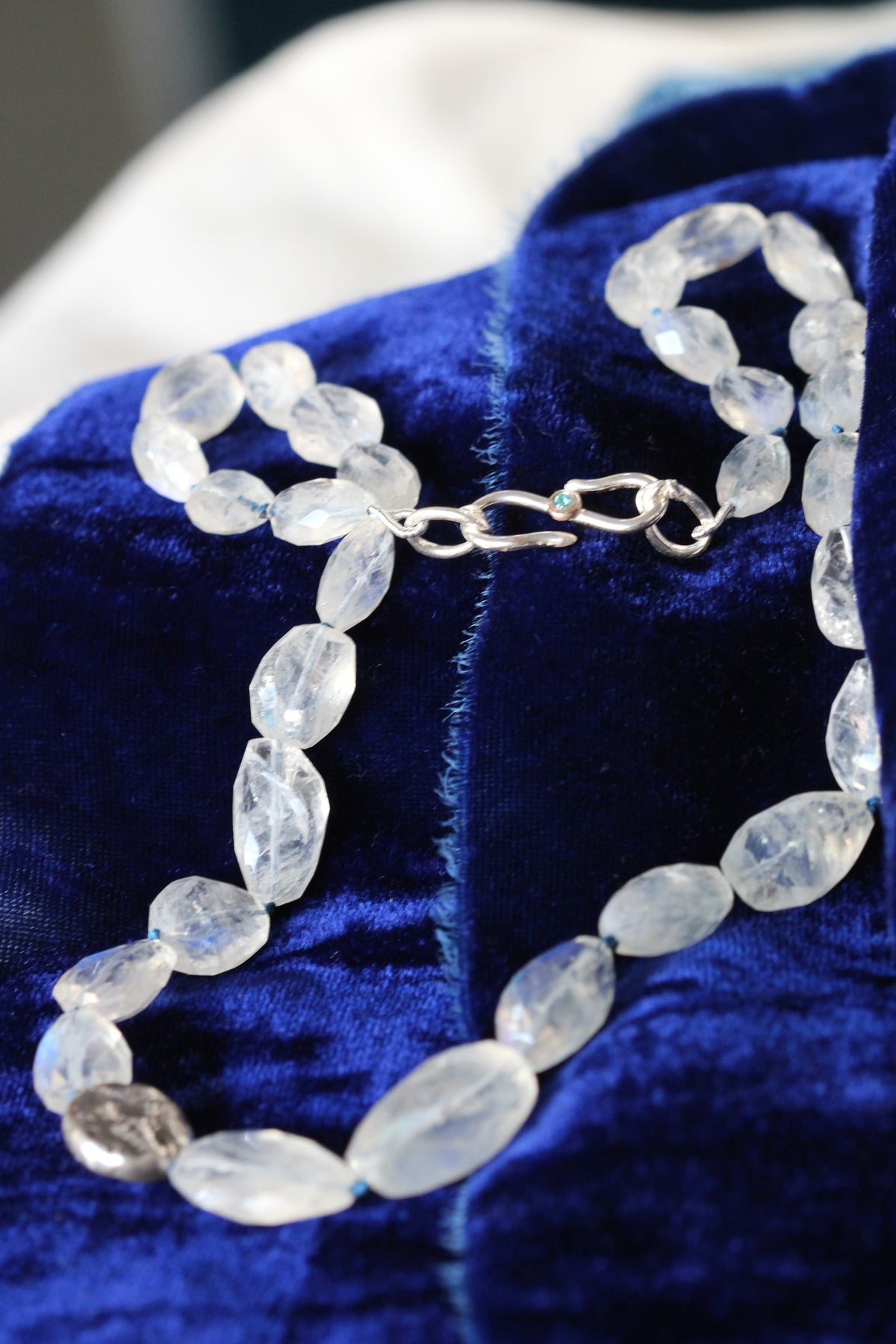 Exquisite Rainbow Moonstone Necklace – Mermaid’s Treasure