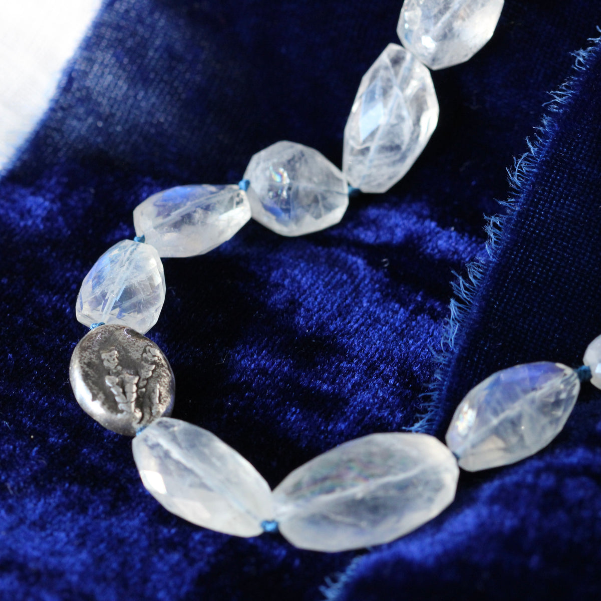 Exquisite Rainbow Moonstone Necklace – Mermaid’s Treasure