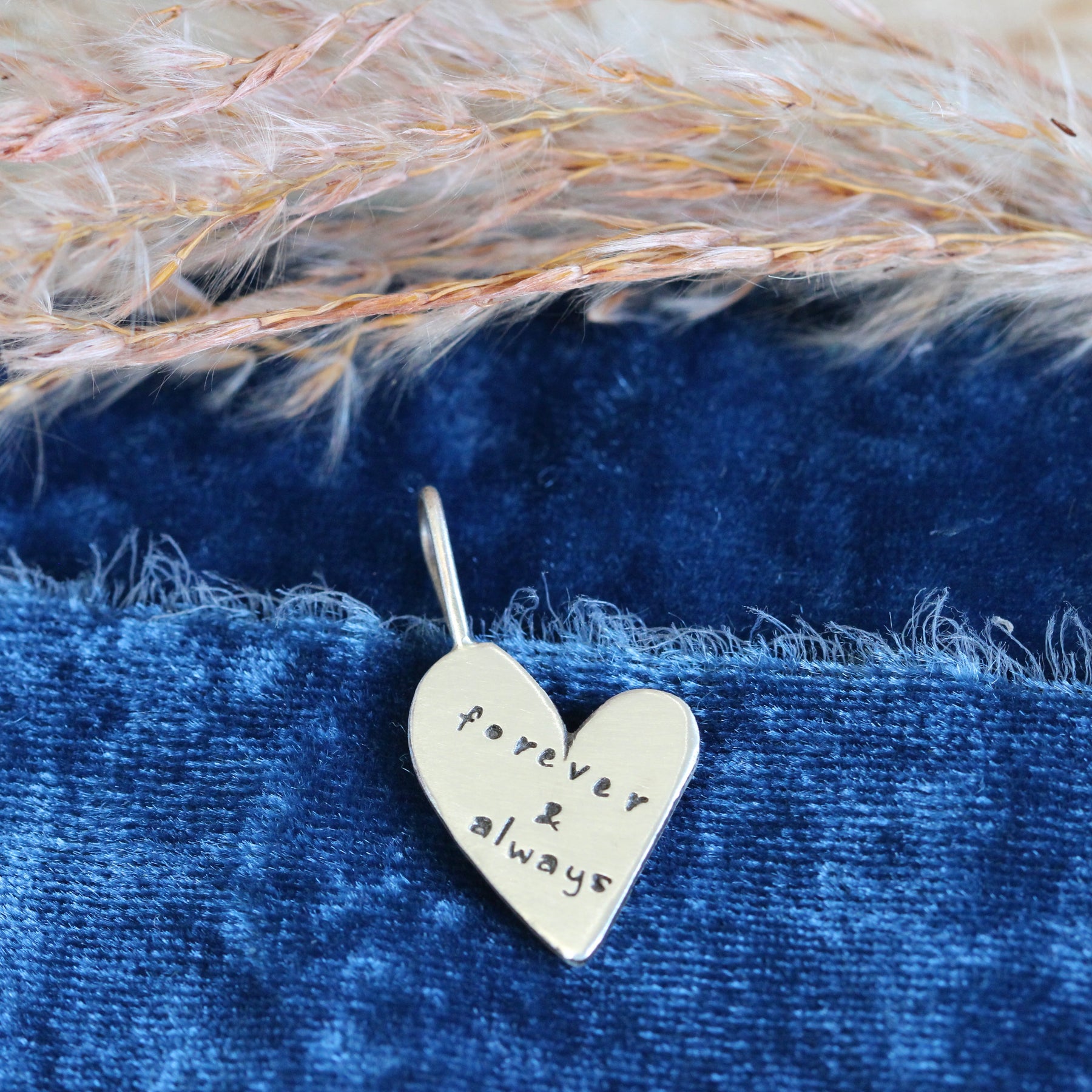 Forever & Always Sterling Silver Heart Charm – Storyteller Collection