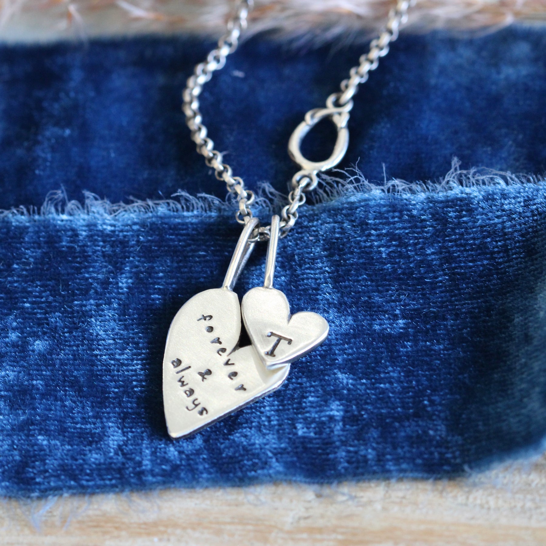 Forever & Always Sterling Silver Heart Charm – Storyteller Collection