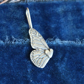 With Brave Wings Monarch sterling silver charm