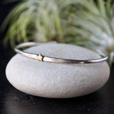 Star Stacking Cuff bracelet sterling silver and golden bronze