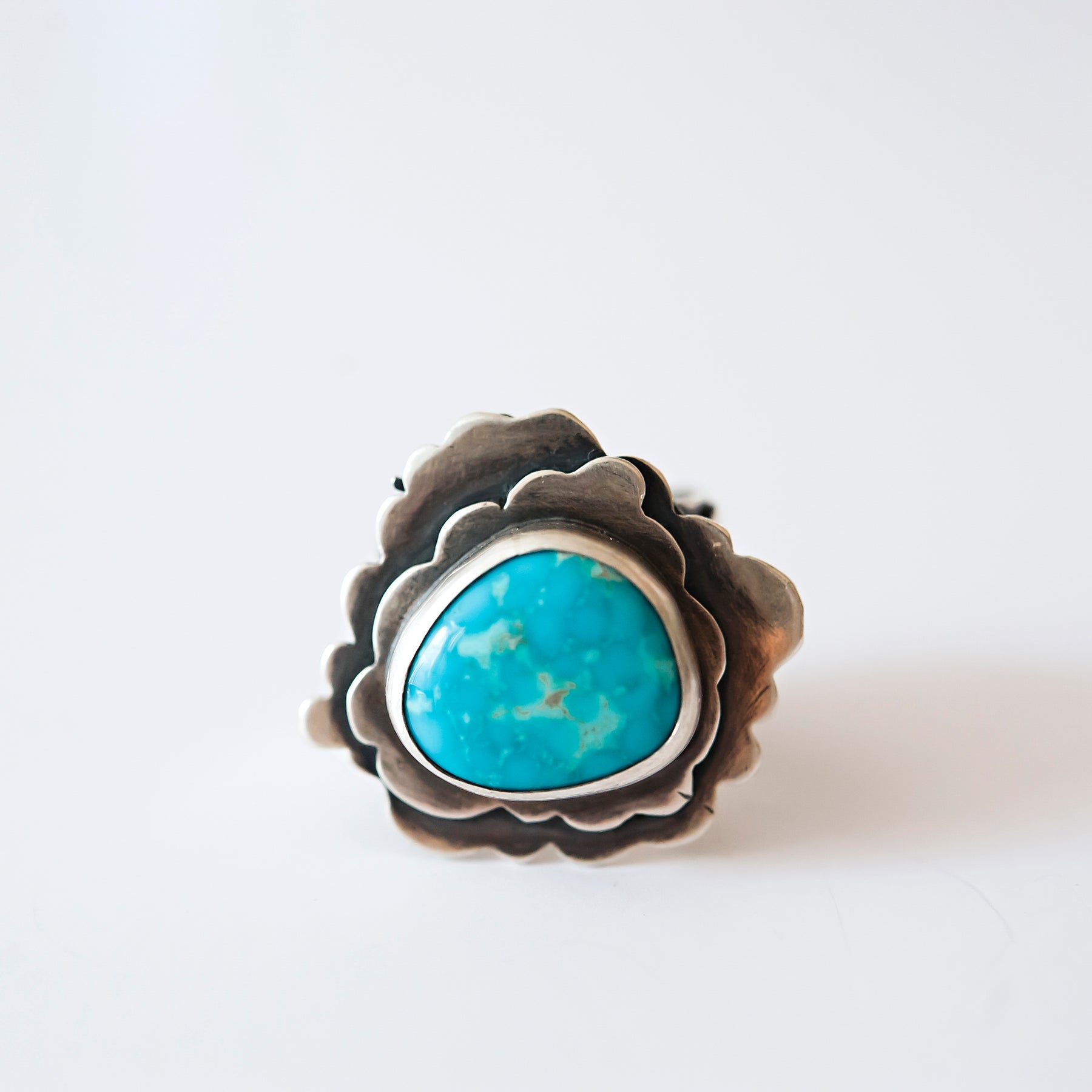 Head in the Clouds Natural Turquoise Ring