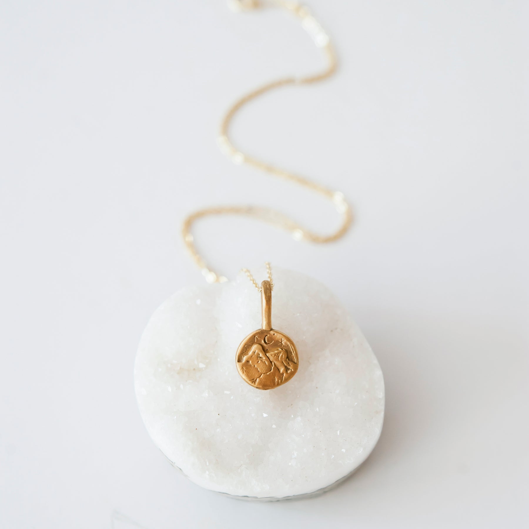 Midnight Mountain Adventure Pendant Necklace