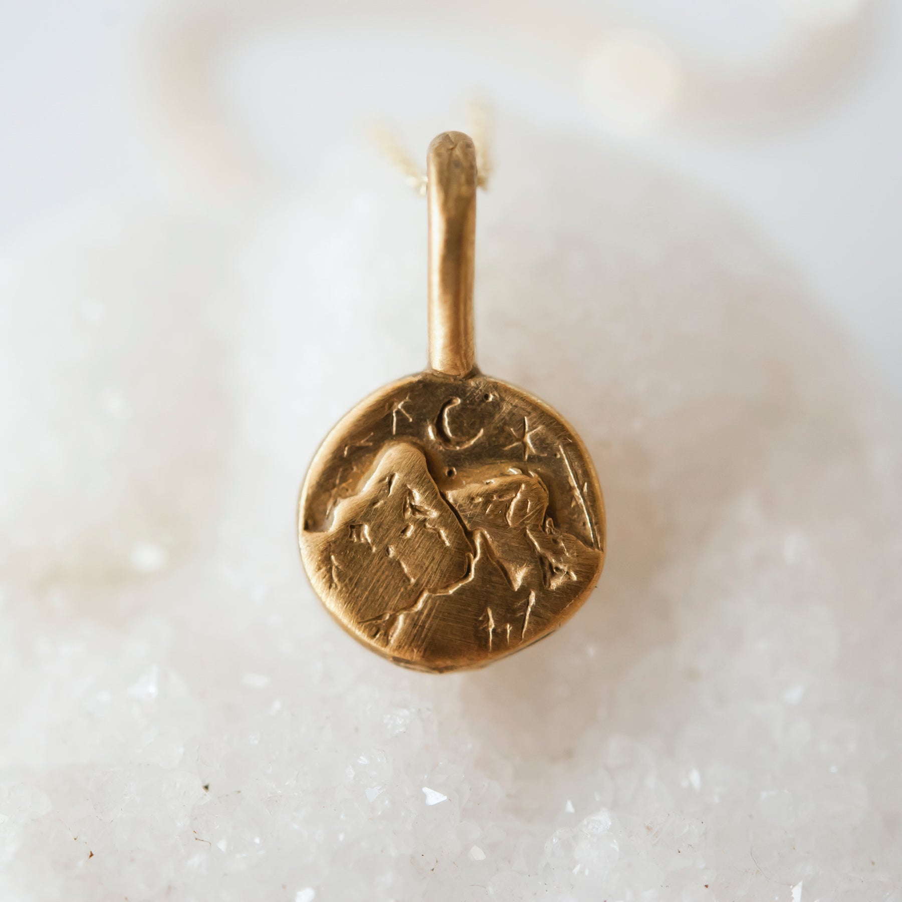 Midnight Mountain Adventure Pendant Necklace