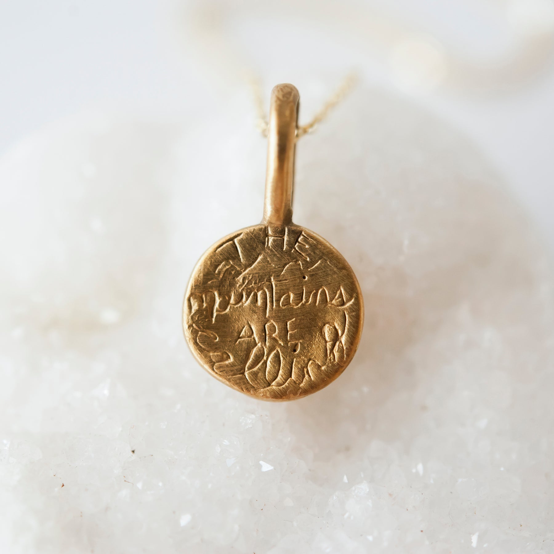 Midnight Mountain Adventure Pendant Necklace