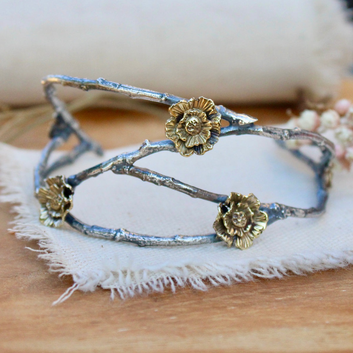 Midsummer Night's Dream Poppy Cuff Bracelet