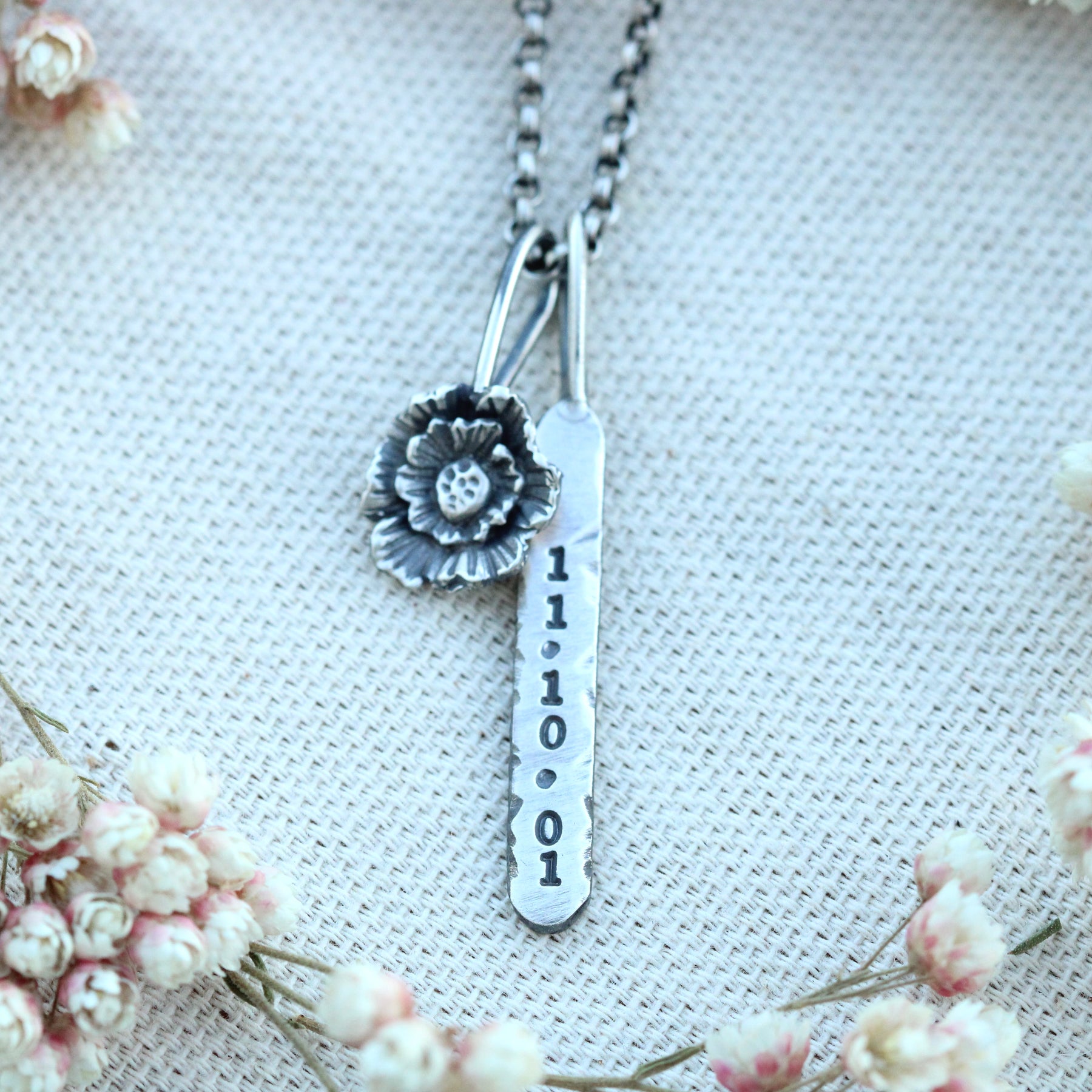 Sterling Silver Poppy Charm