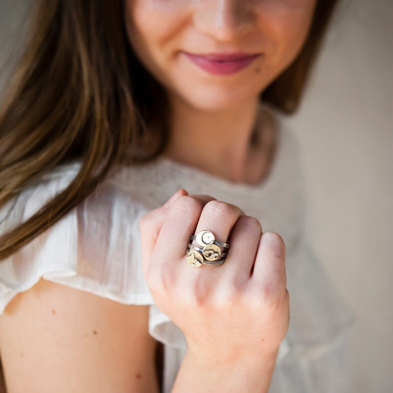 Midnight Ocean Adventure Bronze Ring