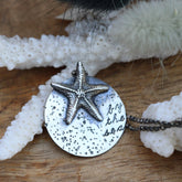 Clearance Sale By the Sea sterling silver starfish necklace  Beach Comber Collection