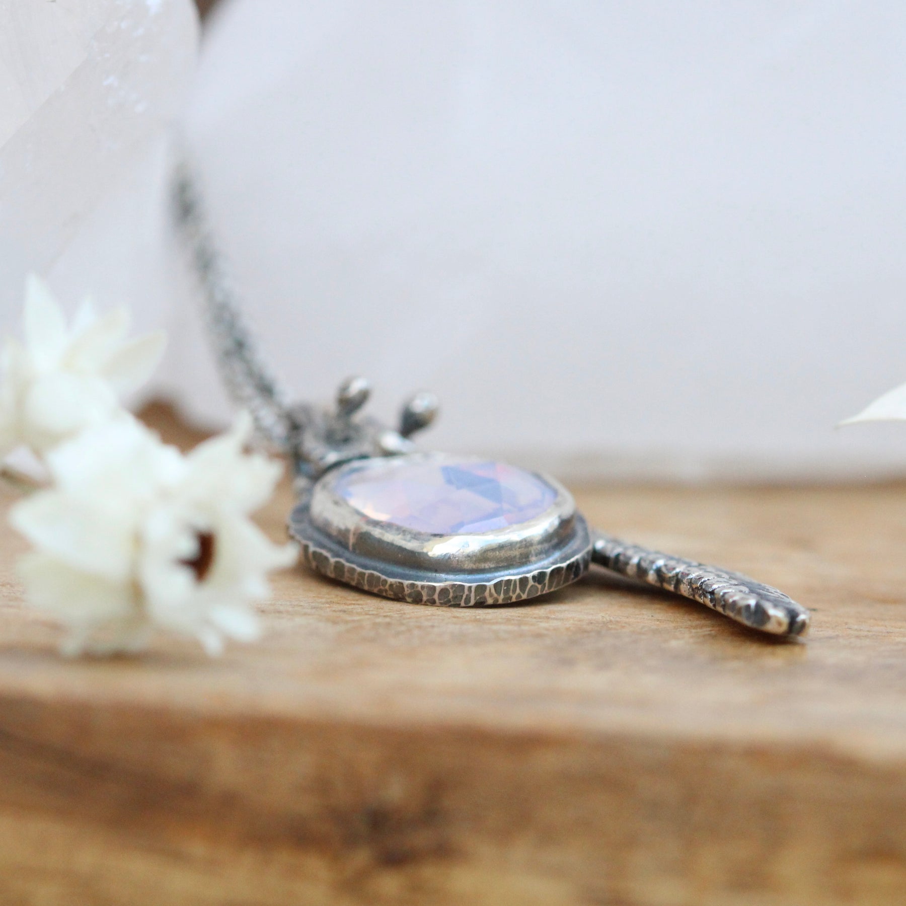 Clearance Sale  Lavender Leaf with lilac quartz Wildflower Wanderings