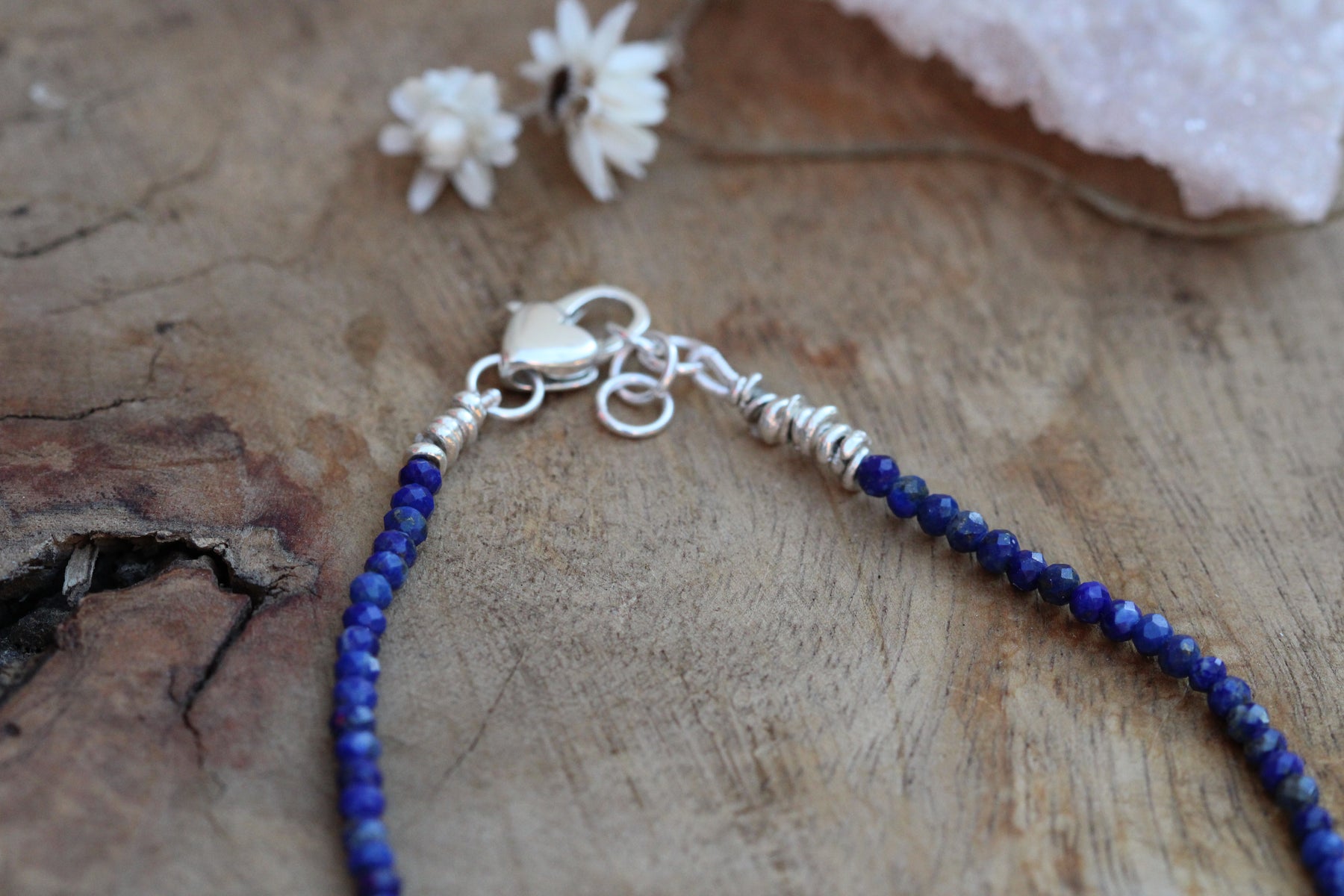 Gemstone Layering necklace lapis lazuli with amzonizte