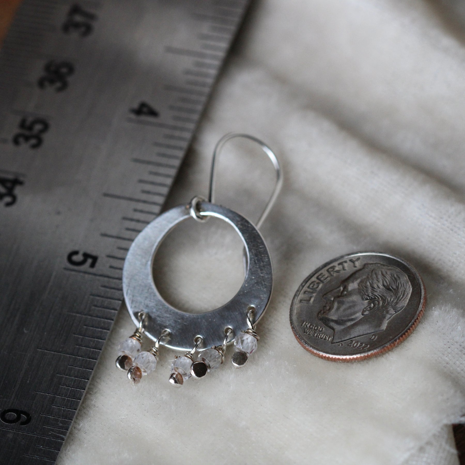 Stevie Earrings sterling silver  Peridot