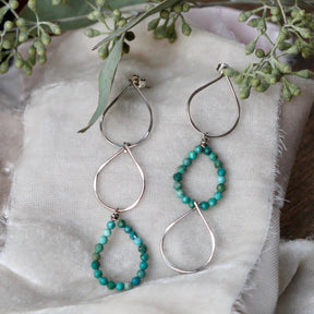 Clearance Sale Turquoise Petal Drop earrings