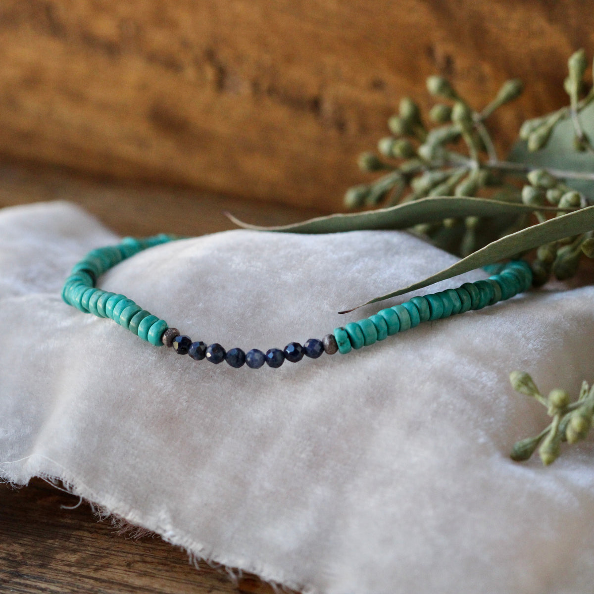 Clearance Sale Turquoise and Lapis Lazuli Bracelet or anklet