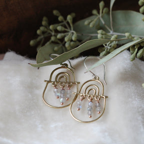 Joyful days Sterling silver and labradorite earrings.