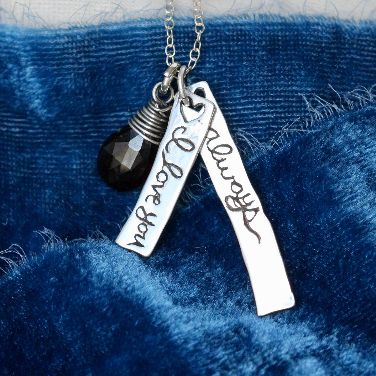 I Love You Always sterling silver necklace