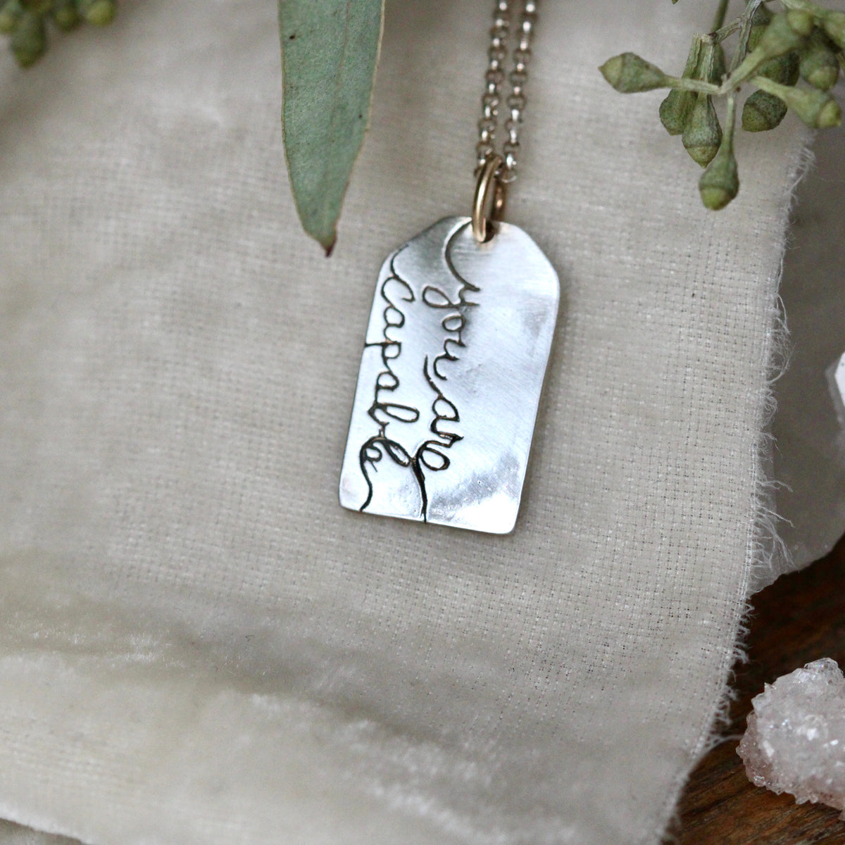 CLEARANCE SALE Create your own label sterling silver Necklace