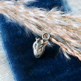 Pre Order Mini Sterling Silver Anatomical Heart  Charm Storyteller Collection