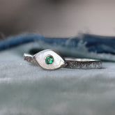 Guardian Birthstone Sterling Silver Ring