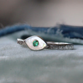 Guardian Birthstone Sterling Silver Ring