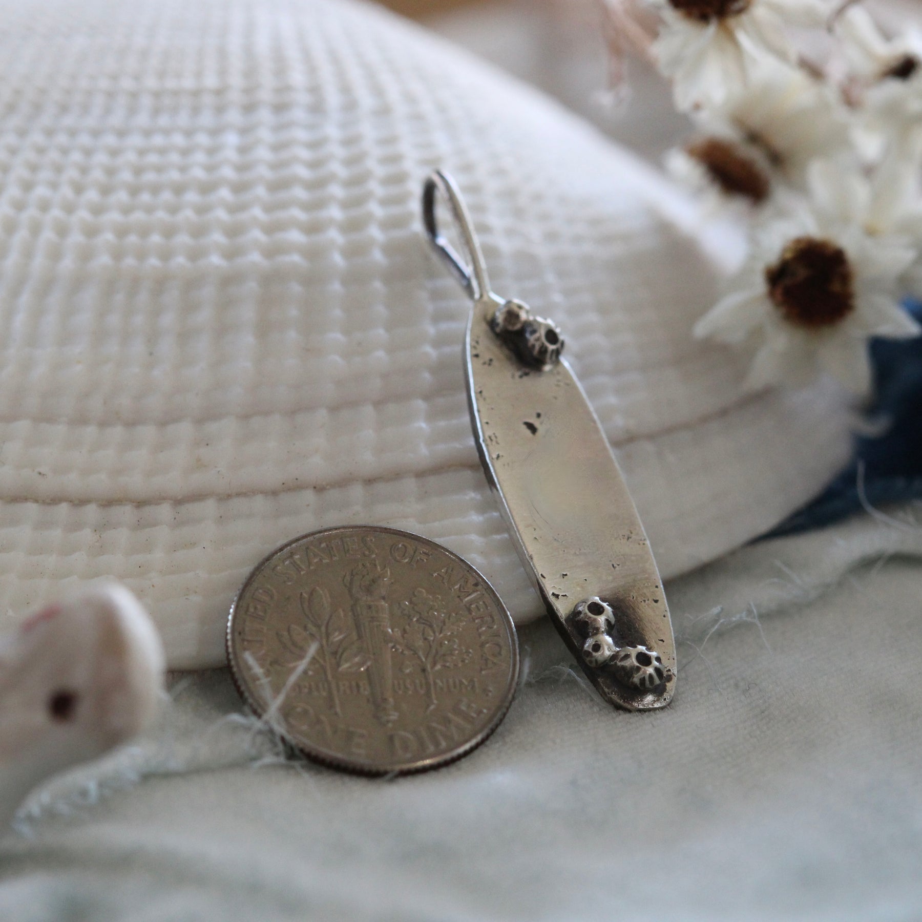Personalized Barnacle Charm Sterling Silver Pacific Coast Collection