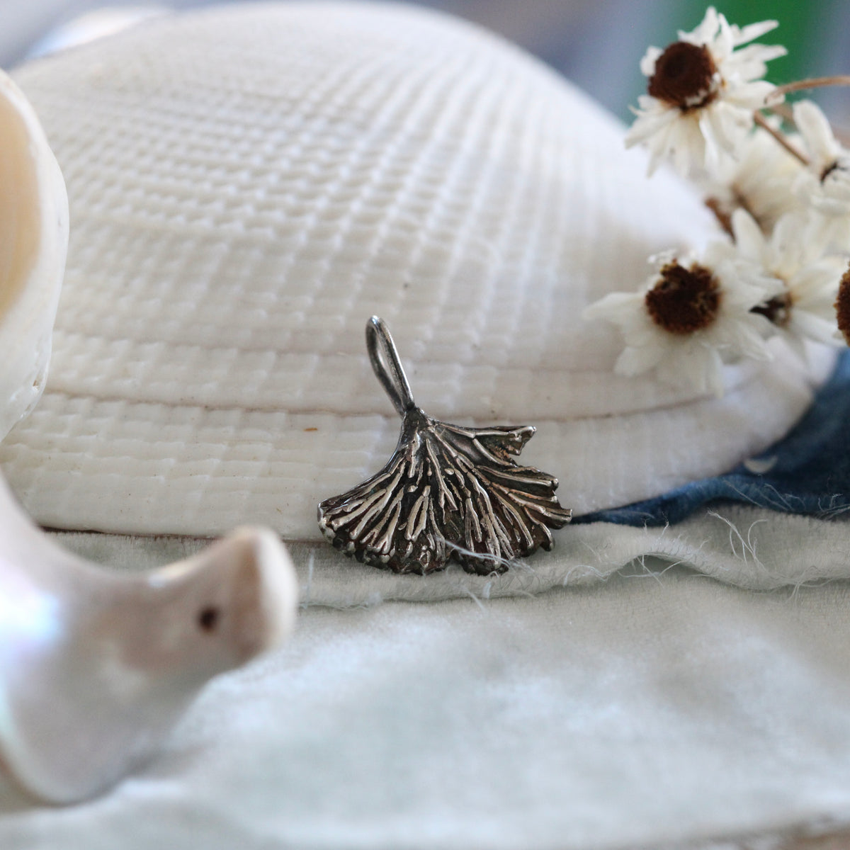 Sterling silver Weed Coral Charm Pacific Coast Collection