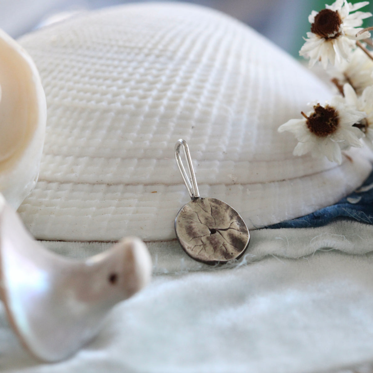 Sterling Silver Sand Dollar Charm Pacific Coast Collection