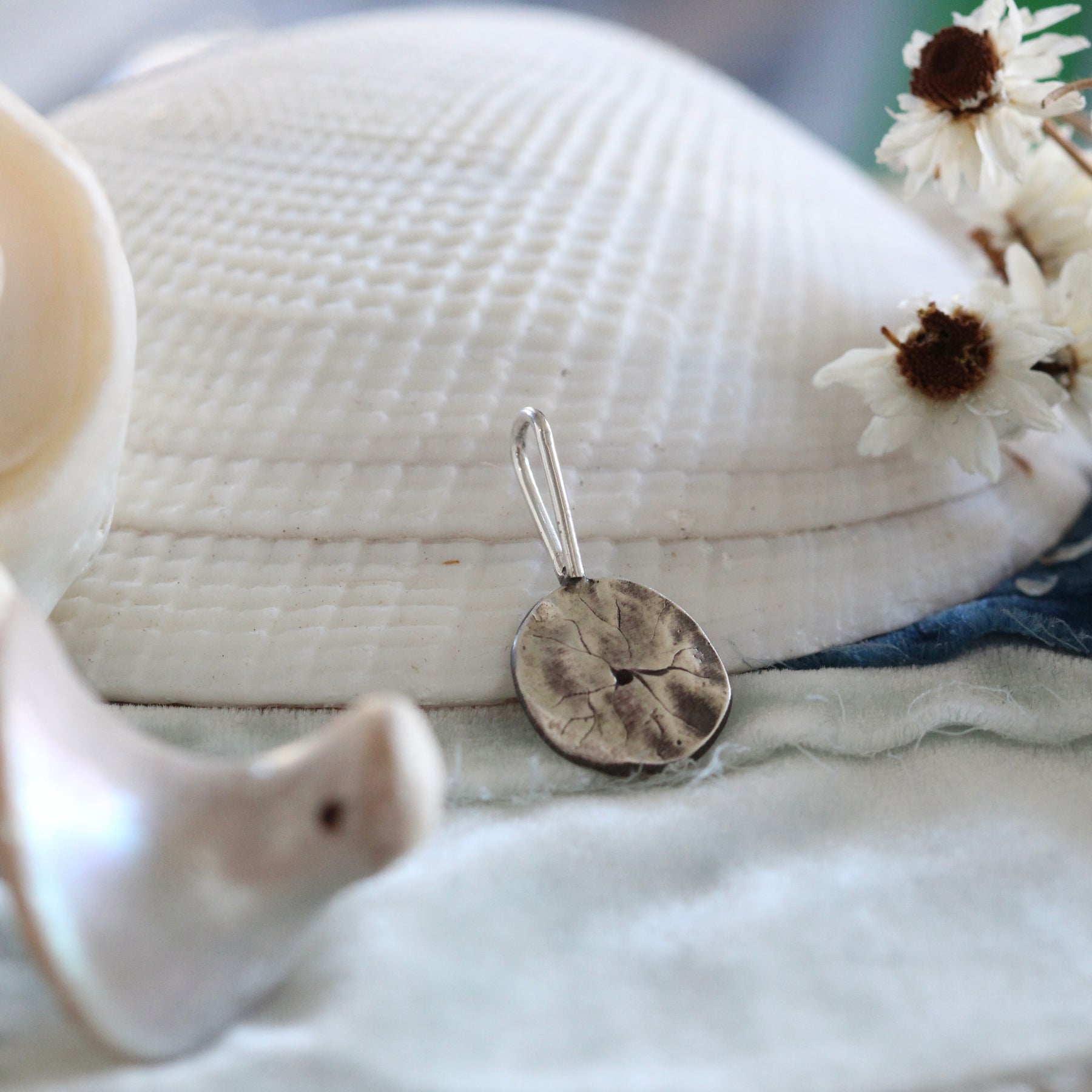 Sterling Silver Sand Dollar Charm Pacific Coast Collection