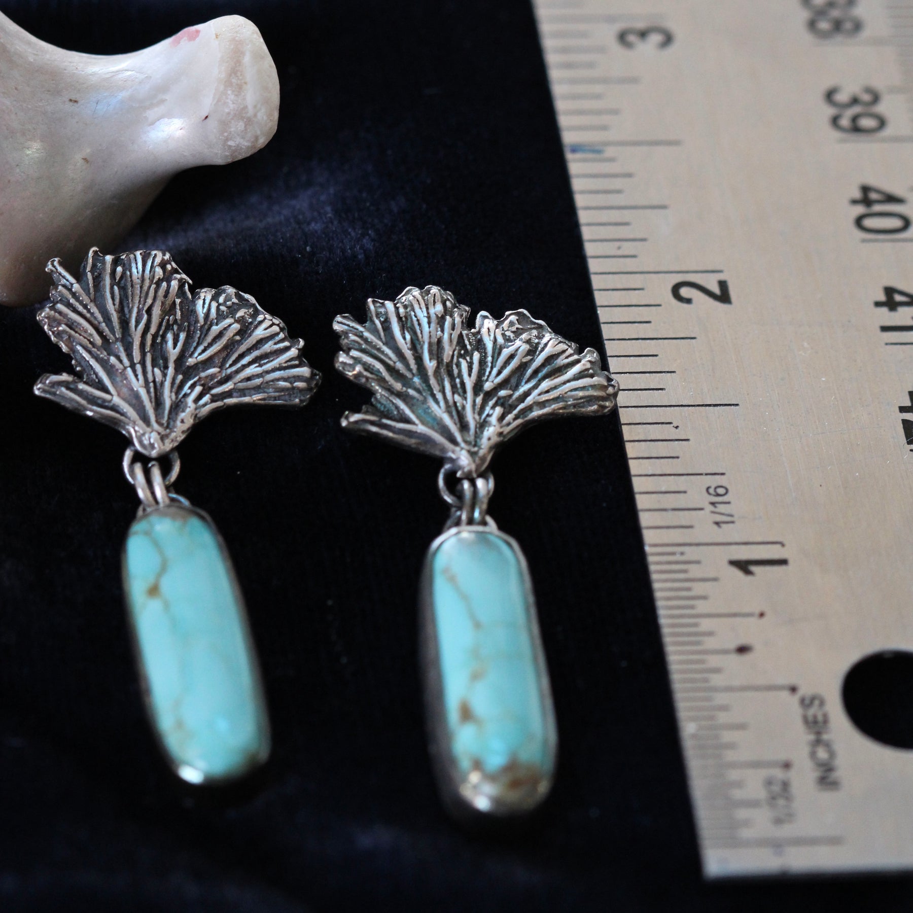 Royston Turquoise and Coral Earrings Pacific Coast Collection