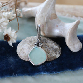 Aqua Chalcedony and Barnacle Charm Pacific Coast Collection