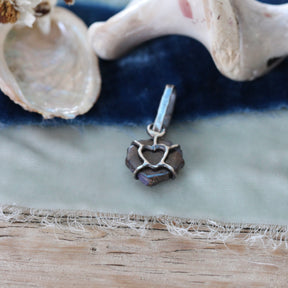 Carved Boulder Opal Shell Charm Pacific Coast Collection