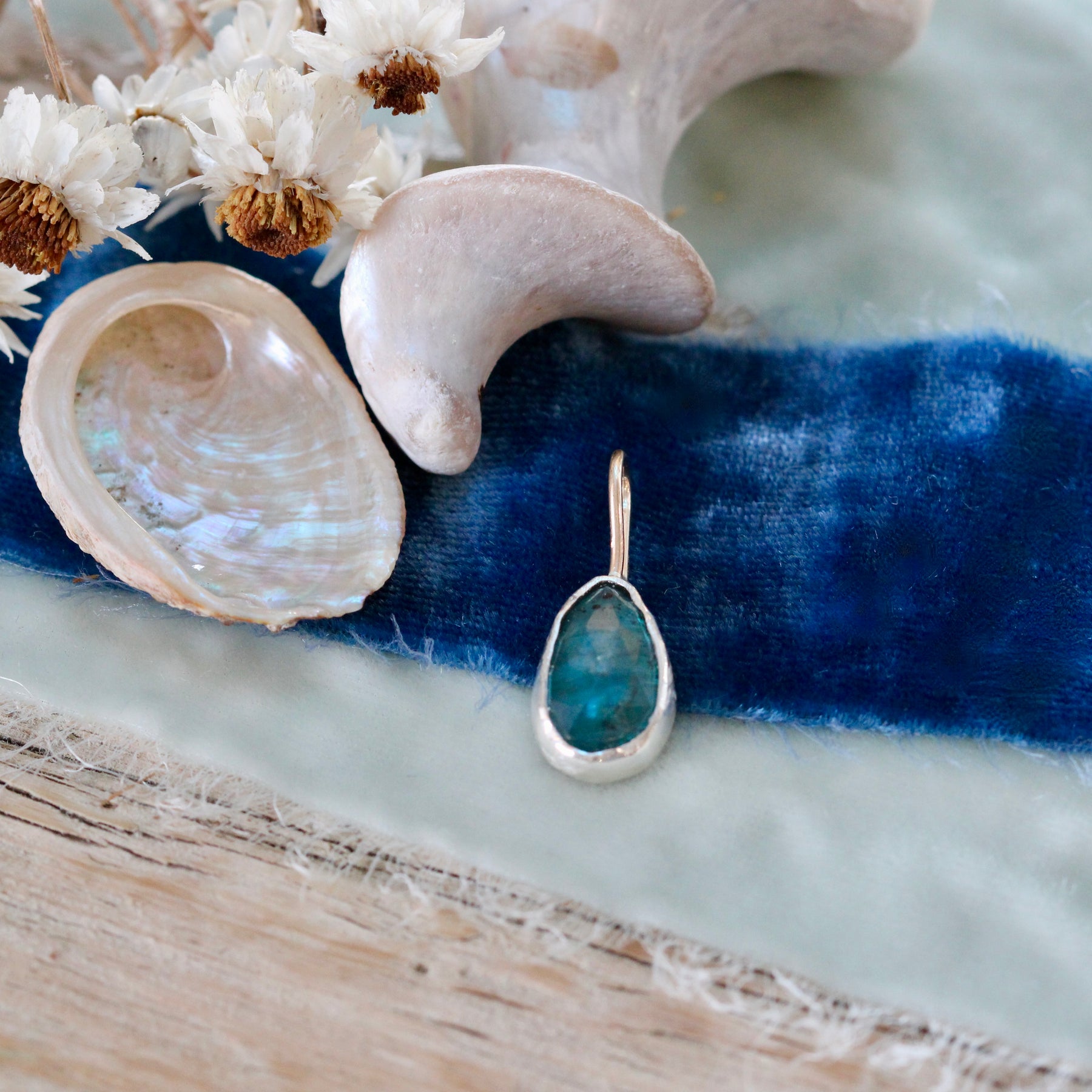 Teal Kyanite Charm Pacific Coast Collection