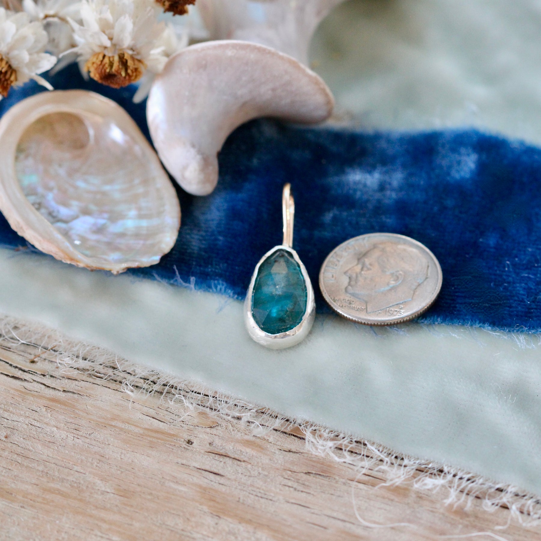 Teal Kyanite Charm Pacific Coast Collection