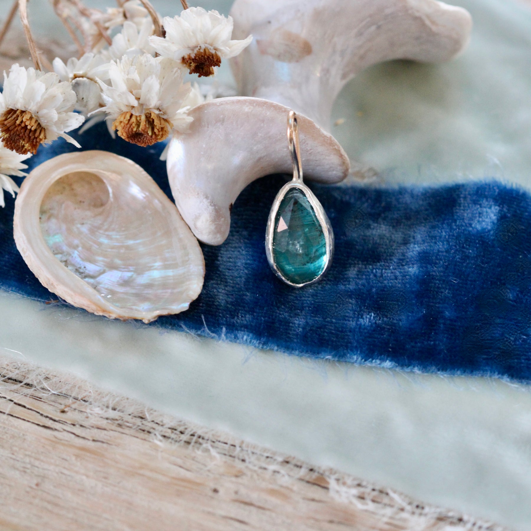 Teal Kyanite Charm Pacific Coast Collection