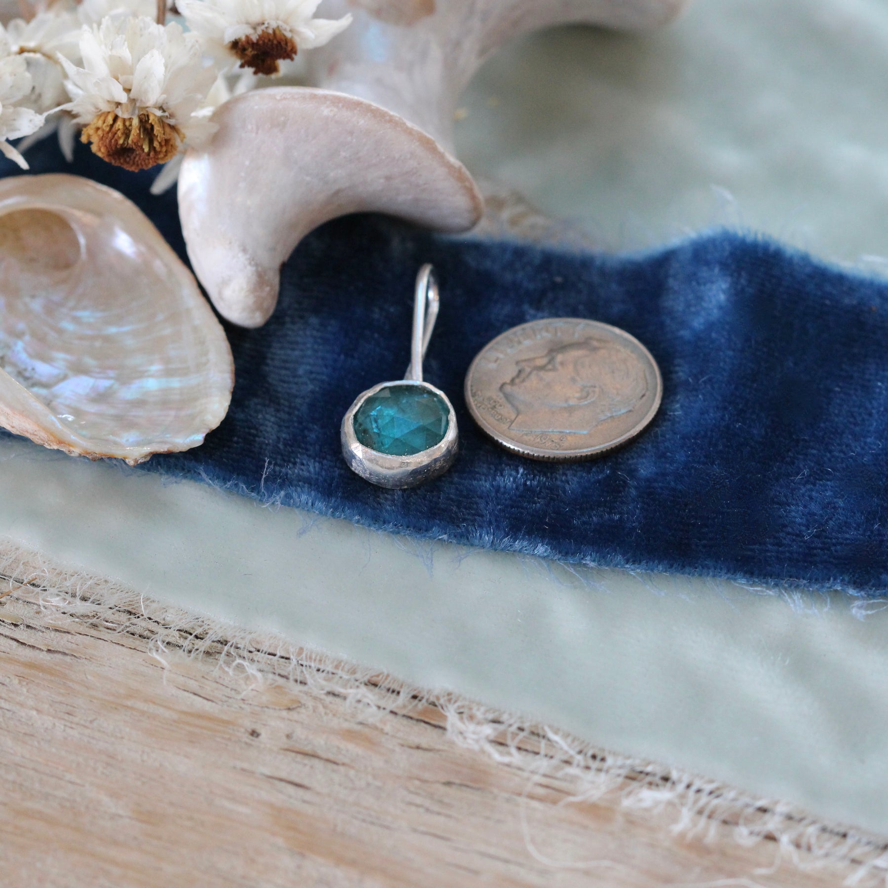 Teal Kyanite Charm Pacific Coast Collection
