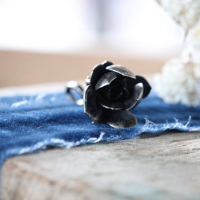 Succulent Branch with Aquamarine Sterling Silver Botanical Charm