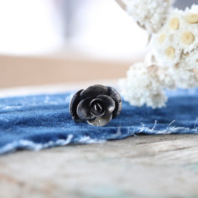 Rose Form Sterling Silver Succulent Botanical Charm No. 2