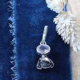 Lavender Quartz sterling silver succulent Botanical Charm