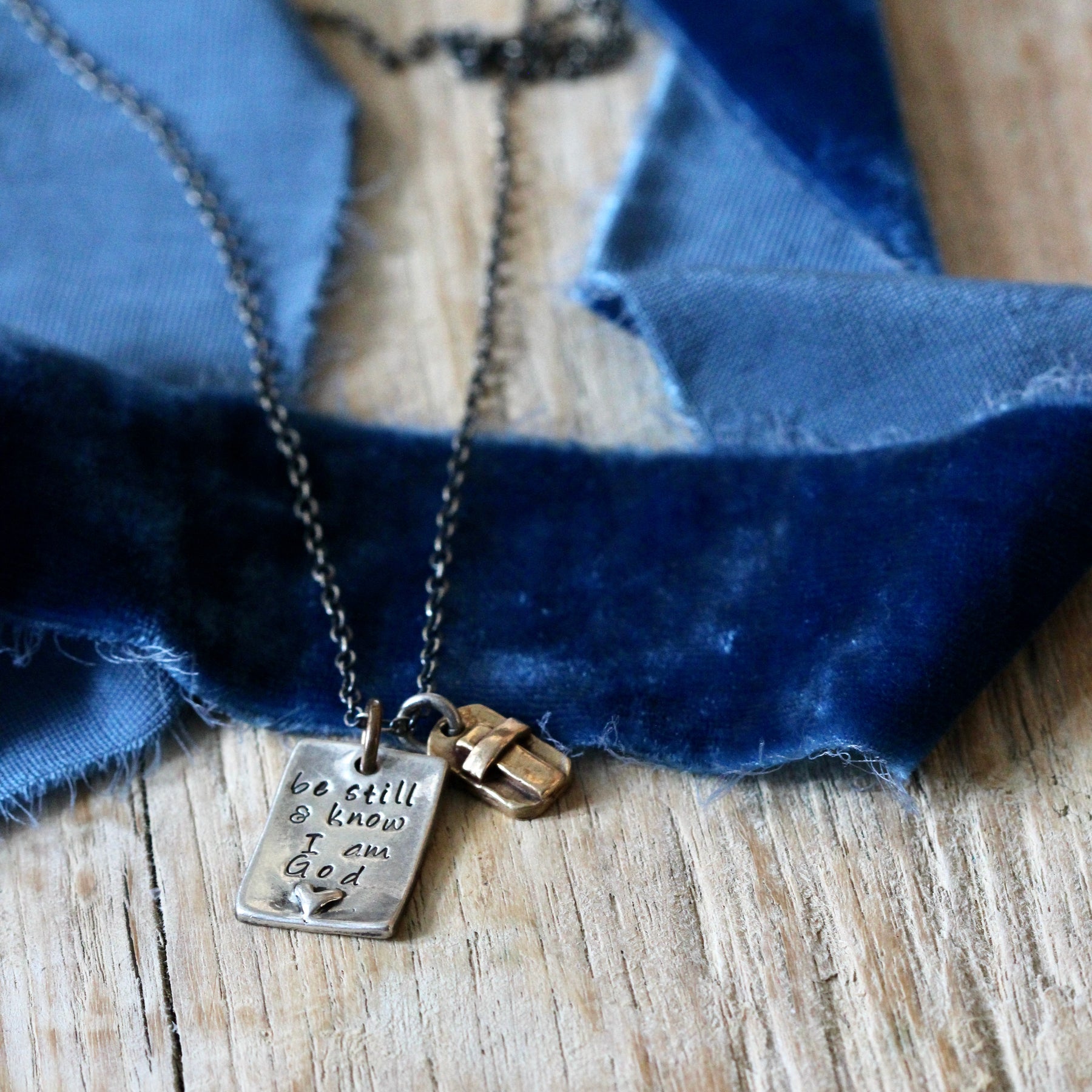 Be Still and Know necklace Sterling silver ARCHIVE SALE