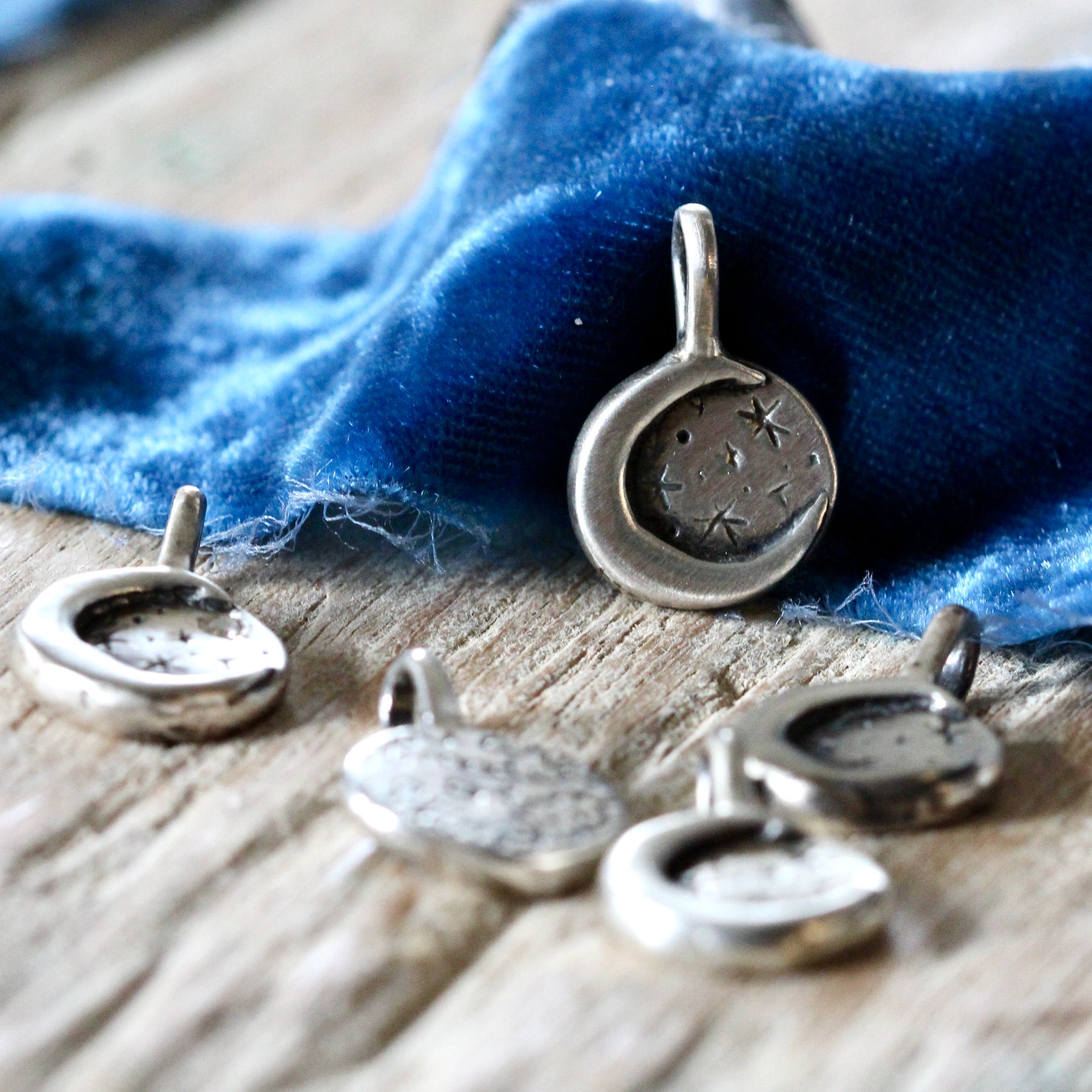 Stardust Moon pendant in Sterling Silver ARCHIVE SALE