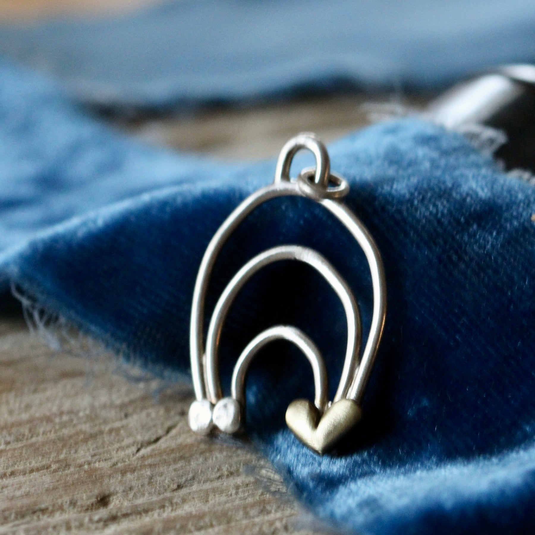 Silver Rainbow pendant in Sterling Silver ARCHIVE SALE