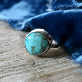 Turquoise Ring with inscription on bezel ARCHIVE SALE
