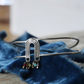 Rainbow Cuff Bracelet in Sterling Silver ARCHIVE SALE