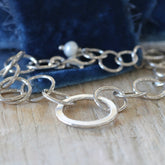 Open Circle Bracelet sterling silver ARCHIVE SALE