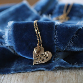 Adoption Heart Pendant in Bronze. ARCHIVE SALE