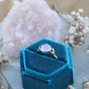 Sacred Love amethyst gemstone sterling silver ring